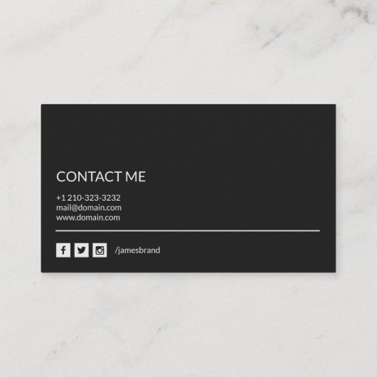 Studio-microfoon Visitekaartje (Achterkant)