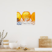 Studio-opname van medicijnfles met pillen poster (Keuken)