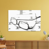 Studio-opname van oogleden op ooggrafiek canvas afdruk (Insitu (Woonkamer))