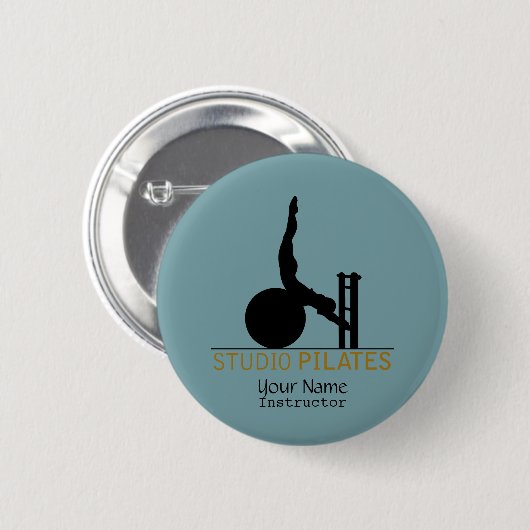 Studio Pilates - Button (Voorkant /achterkant)