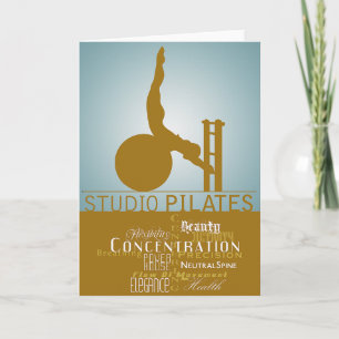 Studio Pilates - Kaart, het Begroeten Kaart