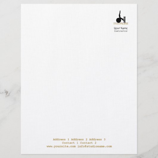 Studio Pilates - Letterhead Briefhoofd (Voorkant)