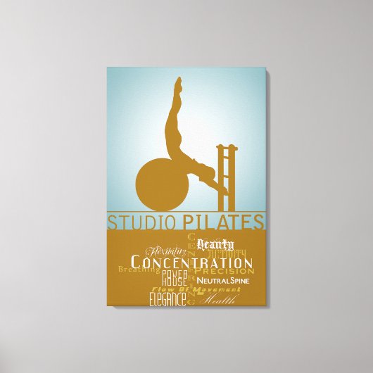 Studio Pilates - Wrapped Canvas Afdruk (Voorkant)