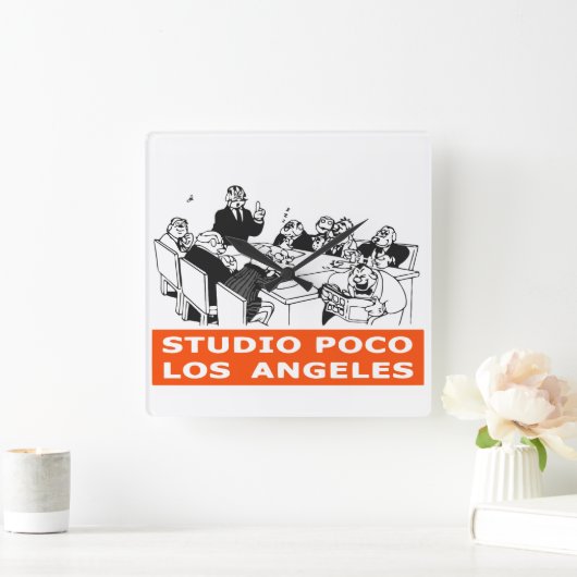 STUDIO POCO VIERKANTE KLOK (Huis)