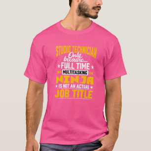 Studio-recorder voor Studio-technicus T-shirt