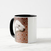 Studio shot van Bedlington Terrier Mok (Voorkant links)