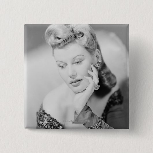 Studio Shot Vierkante Button 5,1 Cm (Voorkant)