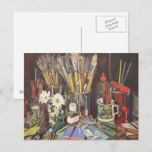 Studio stille levens 2012 briefkaart (Voorkant / Achterkant)