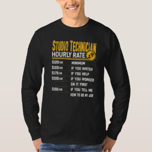 Studio technicus uurtarief  Studio Recorder T-shirt