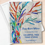 Studio Yoga<br><div class="desc">Ce planificateur Yoga Studio décoratif présente une copie d'un arbre de vie couleur arc-en-ciel sur un arrière - plan gris pâle. Ajoutez votre nom, profession, année et entreprise pour le personnaliser. Utilisez l'option Personnaliser supplémentaire pour modifier la taille, le style ou la couleur du texte si vous le souhaitez. Parce...</div>