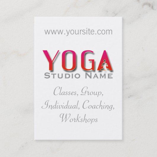 Studio Yoga - Carte de visite (Devant)
