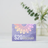 Studio Yoga Gold Mandala Coupon Fidélité (Debout devant)