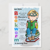 Studious Boy Invitation Kaart (Voorkant)