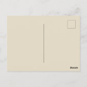 Studious Woman in  stijl Briefkaart (Achterkant)