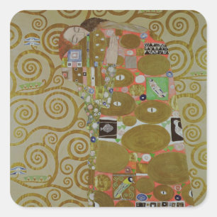 Study for Fulfilment, c.1905-09 (w/c & gold on pap Vierkante Sticker