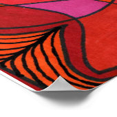 "Study in Reds" Design par Carolyn Fagg Poster (Coin)