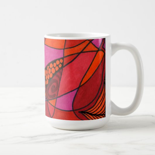 "Study in Reds" Résumé Conception Mug (Droite)