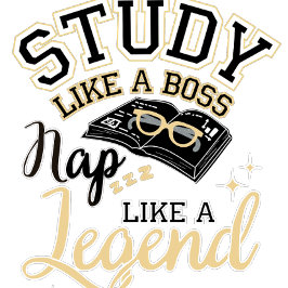 Study Like a Boss, Nap Like a Legend, College gift Latte Mok