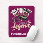 Study Like a Boss, Nap Like a Legend, College gift Muismat (Met muis)
