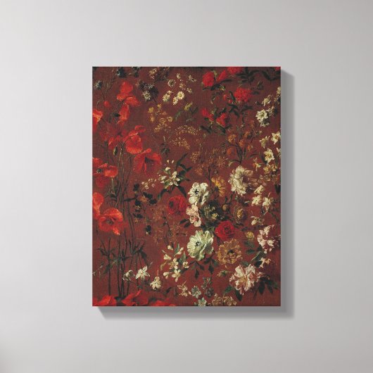 Study of Flowers, 1720 Canvas Afdruk (Voorkant)