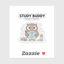 Study Owl Sticker – Cute Study Buddy Always