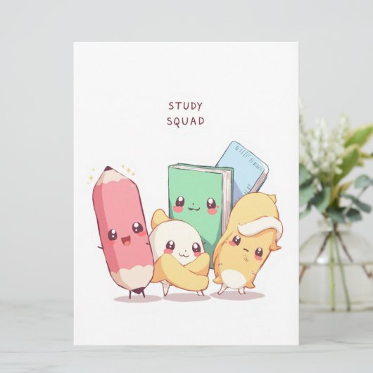 Study Squad Back to School Kaart (Staand voorkant)