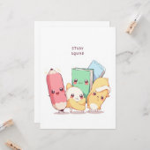 Study Squad Back to School Kaart (Voorkant / Achterkant in situ)