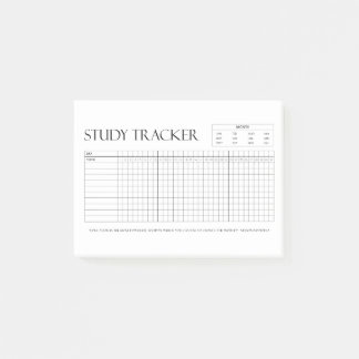 Study Tracker | Maand | 31 dagen | Onderwerp | Voo Post-it® Notes