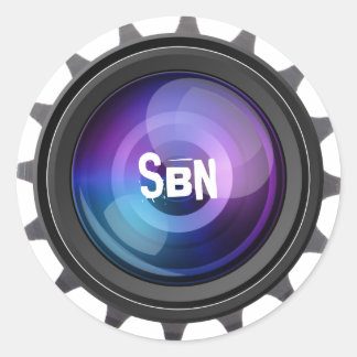 StuffByNick ronde logo kleur Ronde Sticker