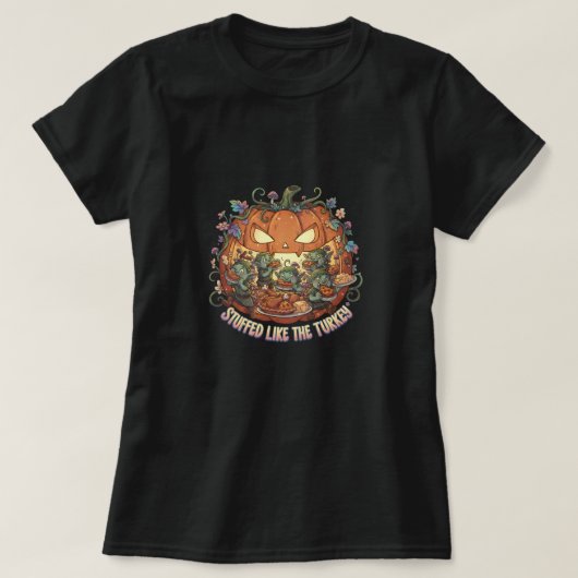 Stuffed like the turkey t-shirt (Design voorkant)