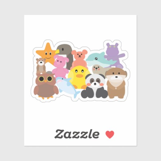 Stuffed Toys  Sticker (Vel)