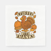 Stuffed With Thanks Thanksgiving Servet (Voorkant)