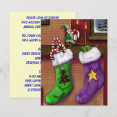 STUFFERS VAN DE OPZETTING VAN HOLIDAY BAZAAR INVIT KAART (Voorkant / Achterkant)