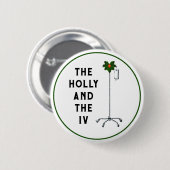 Stuffers voor kerststallen ronde button 5,7 cm (Voorkant /achterkant)