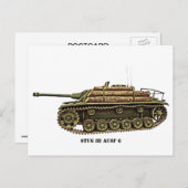 StuG III Ausf G Briefkaart (Voorkant / Achterkant)