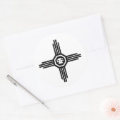 stuifmeeuw 1 ronde sticker (Envelop)