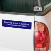 Stuipen is geen handicap bumpersticker (Op Truck)