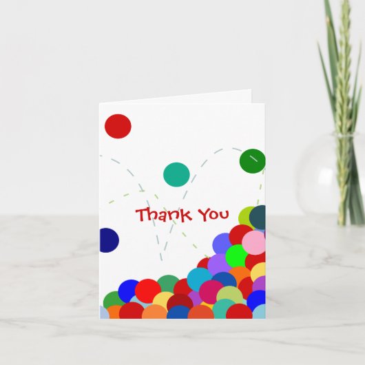 Stuitend Feest Bedankt Notitiekaart (Voorkant)