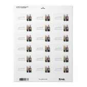 Stuiterend Lettertype Afstuderen Etiket (Full Sheet)