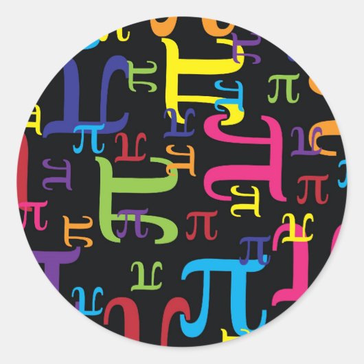 Stuk van de Pi Ronde Sticker (Voorkant)