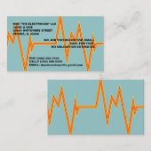 STUK VAN DE VISITEKAARTJES VAN ELEKTRICITEITSELEKT (Voorkant / Achterkant)