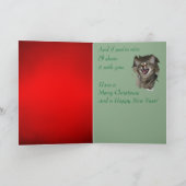 Stuk van het Lachen van de Steenkool de Feestdagen Kaart (Binnen)