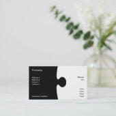 stuk van het Visitekaartje Puzzle (Staand voorkant)