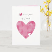 stuk van mijn hart Kaart (Gele Bloem)