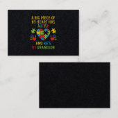 stuk van mijn hart kleinzoon visitekaartje (Voorkant / Achterkant)