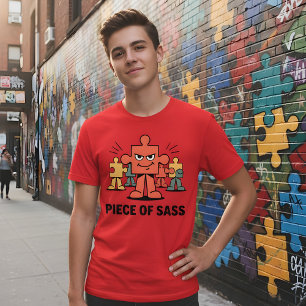Stukje Branie – Grappig Puzzel Karakterontwerp T-shirt