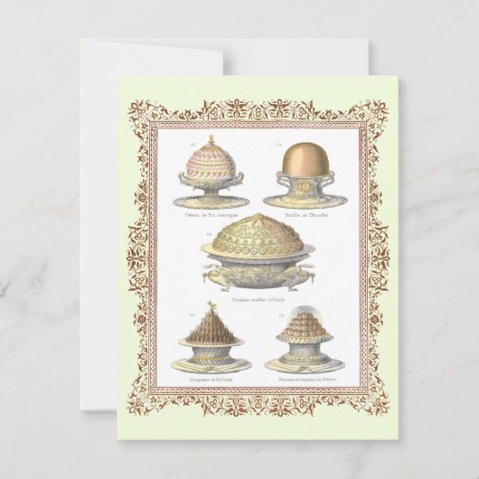 Stukje Cake Cooking Chef's School Afstuderen Kaart (Voorkant)