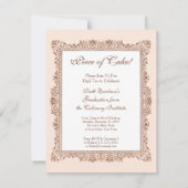 Stukje Cake Cooking Chef's School Afstuderen Kaart (Achterkant)