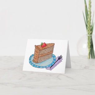 Stukje Taart Verjaardag Kaart