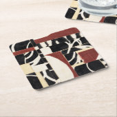 Stukken en delen I Vierkante Kartonnen Onderzetter (Schuin)